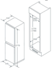 Prima PRRF502 50/50 Integrated Fridge Freezer White