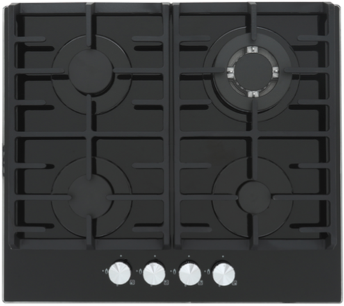 Montpellier Removed! Gas Hob Black Glass