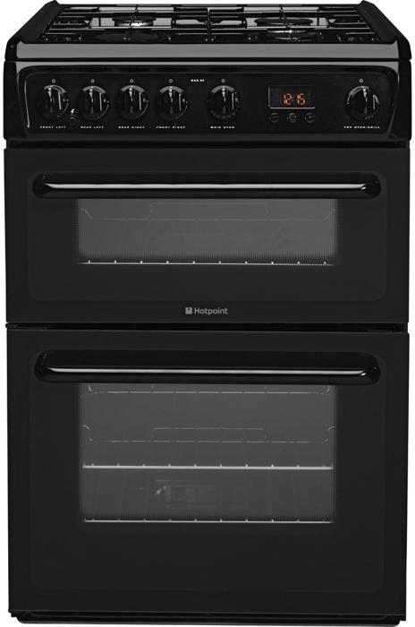 Hotpoint HAG60K NEWSTYLE 60cm Freestanding Gas Cooker Black