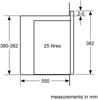 NEFF HLAWD53N0B N 50 25Litre 900W Built-in Microwave Stainless steel