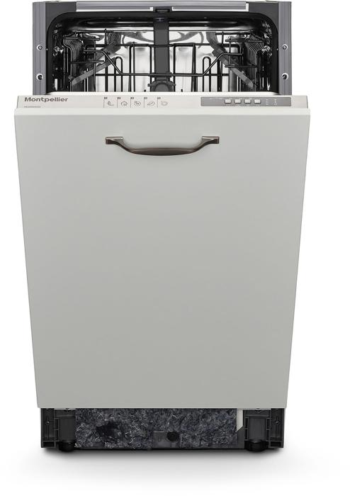 Montpellier MDWBID4553 Slimline 45cm 10 Place Settings Integrated Dishwasher White
