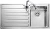 Rangemaster RK9851L Rockford 1 Bowl Inset (left hand drainer) + Carysil HS605 Single Lever Tap ( Sink and Tap ) Stainless Steel / Chrome