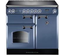 Rangemaster INC100EISB Infusion Classic 100 Induction 126020 Induction Range Cooker Blue Stone (Chrome trim)