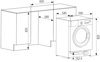 CATA UBG80WD.3 8KG/6KG Integrated Washer Dryer White
