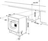 Hotpoint BI WDHL 7128 UK ( BIWDHL7128 ) 7kg Wash 5kg Dry 1200rpm Integrated Washer Dryer White