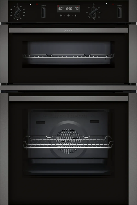 NEFF U2ACH7AG7B N 50 Built-in Double Electric Oven Graphite