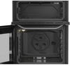 Hotpoint HDG6GDCX 60cm with Double Oven with Glass Lid Freestanding Gas Cooker Inox