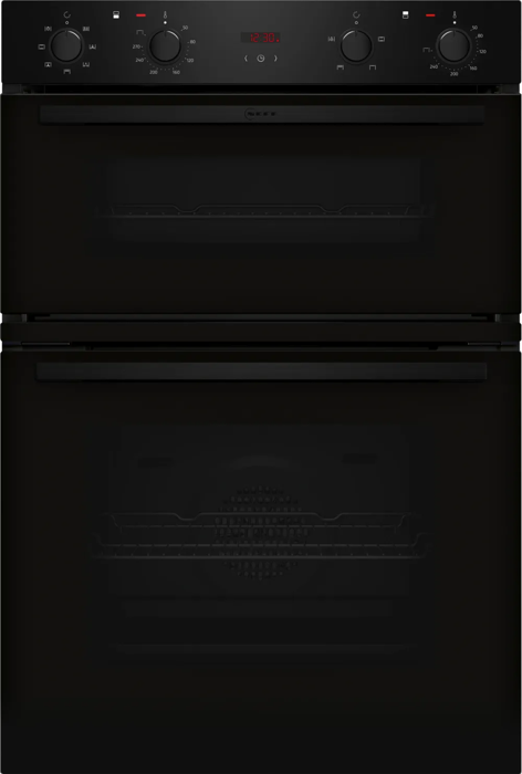 NEFF U1DCC0AK3B N 30 CircoTherm Built-in Double Electric Oven Black