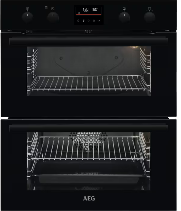 AEG DUB535060B 6000 SurroundCook Built-Under Double Electric Oven Black