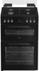 Hotpoint HDG6GDCB1 60cm Double Oven with Lid Freestanding Gas Cooker Black