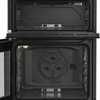 Hotpoint HDG6GDCB1 60cm Double Oven with Lid Freestanding Gas Cooker Black