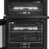 Hotpoint HDG6GDCB1 60cm Double Oven with Lid Freestanding Gas Cooker Black