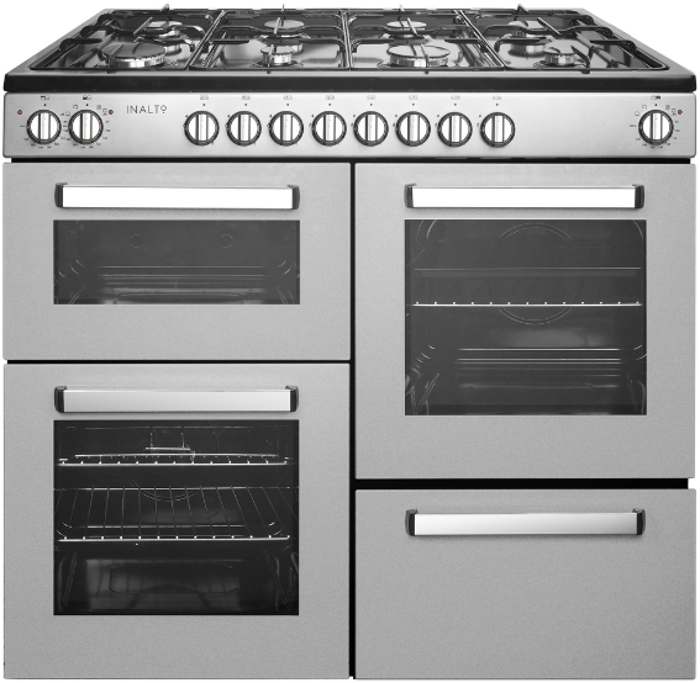 INALTO IR100DFMCSL 100cm Dual Fuel Range Cooker Stainless steel