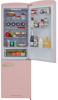 CDA Florence Tea rose Retro 60cm Frost Free 60/40 Freestanding Fridge-Freezer Pink