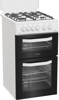 Hotpoint HDG5GCW 50cm Double Oven Freestanding Gas Cooker White