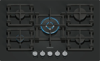 Siemens EP7A6QI40 iQ500 75cm Tempered glass Gas Hob Black