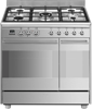 Smeg SCB92MX8 90cm Concert Dual Fuel Range Cooker Stainless steel