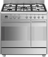 Smeg SCB92MX8 90cm Concert Dual Fuel Range Cooker Stainless steel