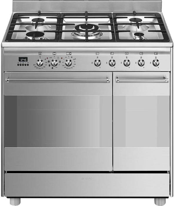 Smeg SCB92MX8 90cm Concert Dual Fuel Range Cooker Stainless steel
