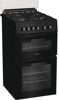 Hotpoint HDG5GCB 50cm Double Oven Freestanding Gas Cooker Black