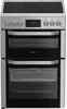 Hotpoint HDE6VDCAX 60cm Double Oven with Air Fry Freestanding Electric Cooker Inox