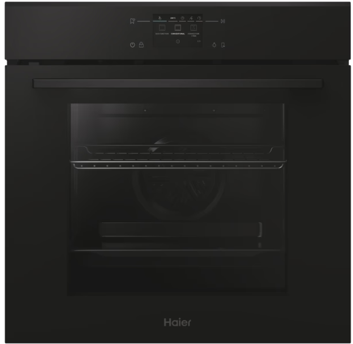 Haier H6ID25L5YTX ID Series 2 78 liters, Pyrolytic + Hydrolytic, 18 functions Built-in Single Electric Oven Black