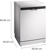 Siemens SN25EW13CE iQ500 60cm 14 Place Settings Freestanding Dishwasher White
