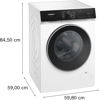Siemens WG46H2A9GB front loader 9 kg max. 1600 rpm Freestanding Washing Machine White