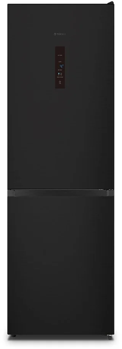 Teknix FFH1865BIX 304L Total No Frost 60 / 40 Freestanding Fridge-Freezer Black Steel