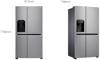 LG GSL761PZXV 601 Litres Non Plumbed Ice & Water American Style Fridge Freezer Stainless steel