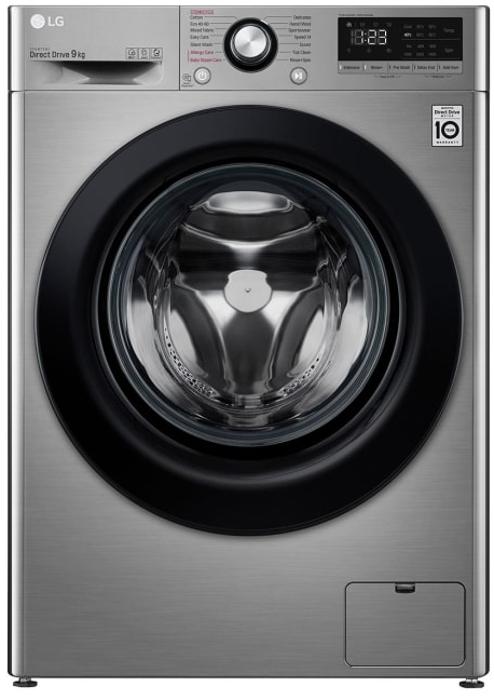 LG Steam™ F4V309SSE 9kg 1400rpm 60cm Freestanding Washing Machine Graphite
