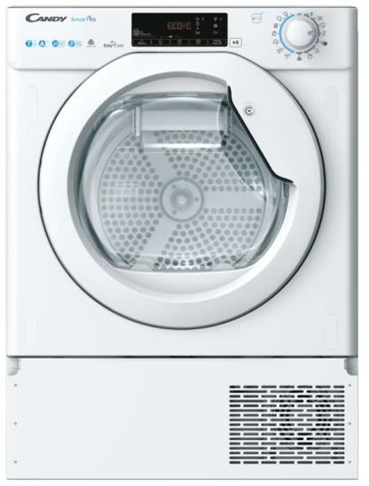Candy BCTDH7A1TE-80 Condenser Tumble Dryer with Heat Pump Technology 7kg Integrated Dryer White