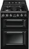 Smeg TR62BL 60cm Victoria Freestanding Dual Fuel Cooker Black