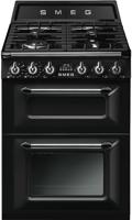 Smeg TR62BL 60cm Victoria Freestanding Dual Fuel Cooker Black