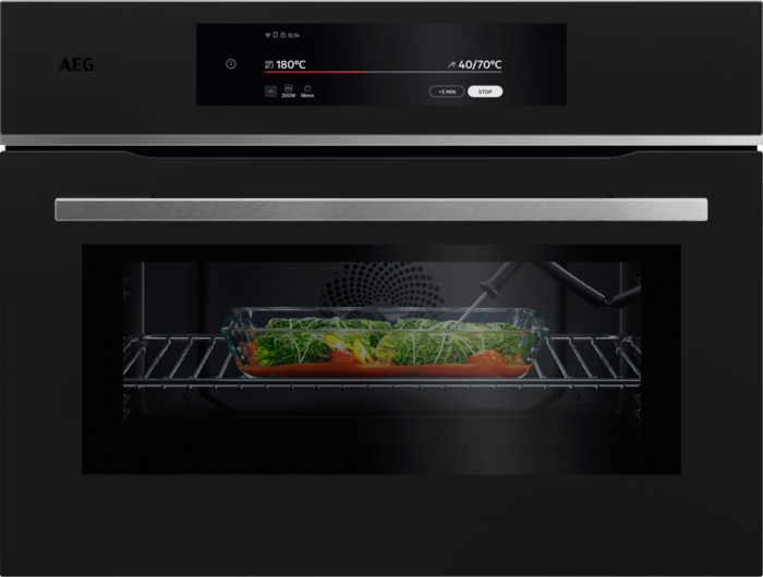 AEG TK9NK821T 9000 ProAssist Microwave and Built-in Oven Built-in Microwave Matt Black