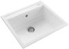 Rangemaster PRA570AW Prato Igneous Granite Inset 1 bowl Inset Sink Arctic White