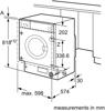 Bosch WIW28501GB Serie | 8 - 8kg 1400rpm Integrated Washing Machine White