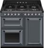 Smeg TR103GR 100cm Victoria  100x60 cm Dual Fuel Range Cooker Slate Grey