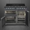 Smeg TR103GR 100cm Victoria  100x60 cm Dual Fuel Range Cooker Slate Grey