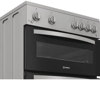 Indesit IDG6GS 60cm Gas Double Cooker Freestanding Gas Cooker Silver