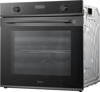 Midea MBO7NM30D0-BS 72L Rotary Dials with touch control, timer and telescopic rails Built-in Single Electric Oven Black