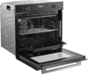Midea MBO7NM30D0-BS 72L Rotary Dials with touch control, timer and telescopic rails Built-in Single Electric Oven Black