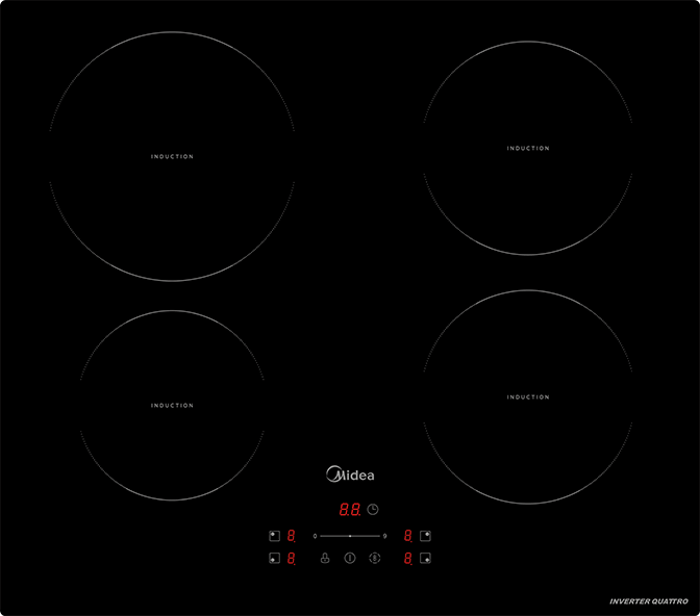 Midea MIH740F238K0 60cm Induction Induction Hob Black