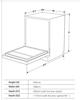 Amica ADF610WH 60cm 13 place settings Freestanding Dishwasher White