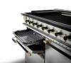 Rangemaster Elise Luxe 110 Dual Fuel ELS110DFFSS/BE 136390 Stainless Steel with Black / Antique Brass trim Dual Fuel Range Cooker 