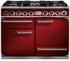 Falcon F1092DXDFRD/NM  Deluxe 1092  Cherry Red with Nickel trim Dual Fuel Range Cooker 
