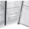 Indesit INGF6441XP4UK Total No Frost 2-Door Push&Go American Style Fridge Freezer Stainless steel