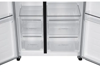 Indesit INGF6441XP4UK Total No Frost 2-Door Push&Go American Style Fridge Freezer Stainless steel