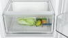 Siemens KI87VNSE0G iQ100 with freezer at bottom 177.2 x 54.1 cm sliding hinge Integrated Fridge Freezer White