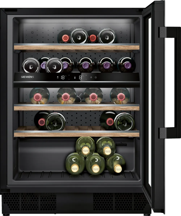 Siemens KU21WAHG0G iQ500 Built-in 81.8 x 59.8 cm Wine Cooler Black